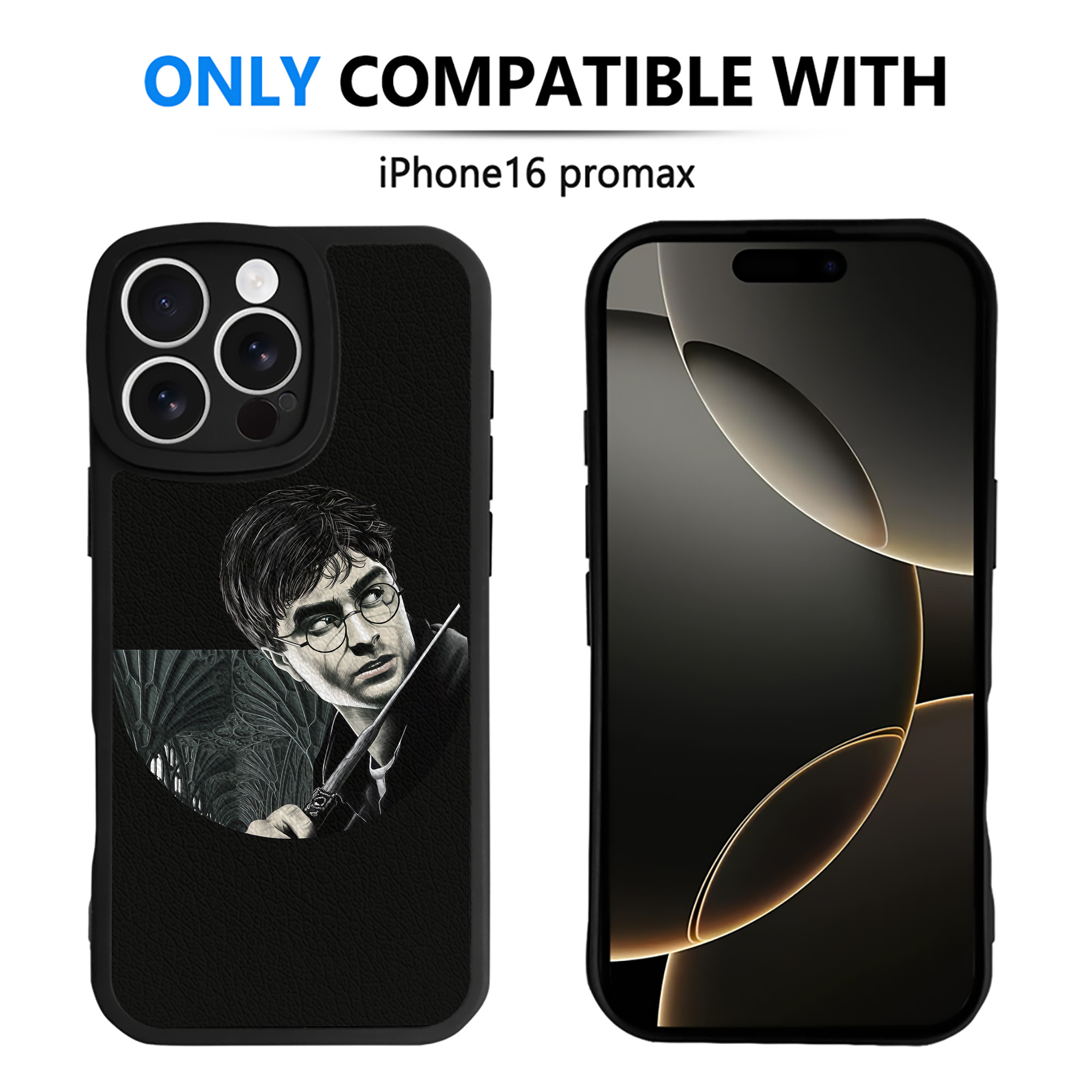 （画像用） Harry Potter ハリー・ポッターシリーズ 【iPhone 16シリーズ対応】シリコンスマホケース（レザー調） 材質：シリコン